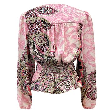 Liberté - Tiki Ls Twist Blouse - Pink Scarf